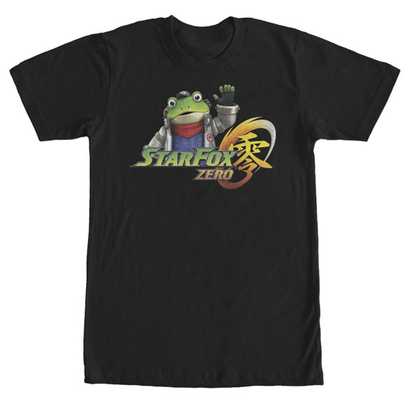 Men's Nintendo Star Fox Zero Slippy Toad Graphic Tee Black Small