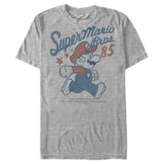 Men's Nintendo Super Mario Bros 85 Graphic Tee Athletic Heather X Large