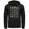 thumbnail image 1 of Men's Nintendo Super Mario Bros Character Guide  Pull Over Hoodie Black Medium, 1 of 4