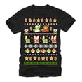 thumbnail image 1 of Men's Nintendo Super Mario Bros Pattern Graphic Tee Black Small, 1 of 4