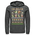 thumbnail image 1 of Men's Nintendo Super Mario Bros Pattern  Pull Over Hoodie Charcoal Heather Large, 1 of 3