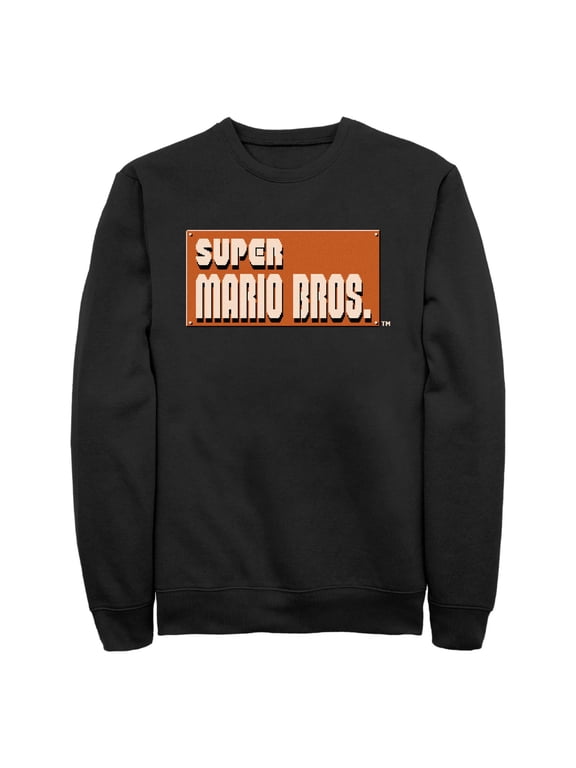 Men's Nintendo Super Mario Bros. Start Logo Sweatshirt