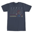 thumbnail image 1 of Men's Nintendo Super Mario Classic Stripes  Graphic Tee Navy Blue Large, 1 of 4