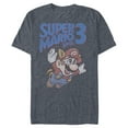 thumbnail image 1 of Men's Nintendo Super Mario Cover Graphic Tee Navy Blue Heather X Large, 1 of 3
