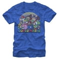 thumbnail image 1 of Men's Nintendo Super Mario Crew  Graphic Tee Royal Blue Heather Medium, 1 of 4