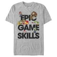 thumbnail image 1 of Men's Nintendo Super Mario Epic Game Skills Character Collage  Graphic Tee Athletic Heather 5X Large, 1 of 3