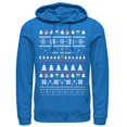 thumbnail image 1 of Men's Nintendo Super Mario Happy Holidays Pixels Hoodie Color: Royal Size: S, 1 of 2