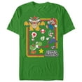 thumbnail image 1 of Men's Nintendo Super Mario Rainbow Frame  Graphic Tee Kelly Green Large, 1 of 4
