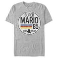 thumbnail image 1 of Men's Nintendo Super Mario Retro Rainbow Ring  Graphic Tee Athletic Heather 3X Large, 1 of 10