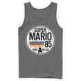 thumbnail image 1 of Men's Nintendo Super Mario Retro Rainbow Ring  Tank Top Charcoal 2X Large, 1 of 4