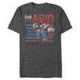 thumbnail image 1 of Men's Nintendo Super Mario Soccer 1985 Graphic Tee Charcoal Heather Small, 1 of 4