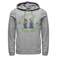 thumbnail image 1 of Men's Nintendo Super Mario and Luigi St. Patrick's Not Wearing  Pull Over Hoodie Athletic Heather 3X Large, 1 of 3