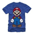 thumbnail image 1 of Men's Nintendo Tall Mario  Graphic Tee Royal Heather Large, 1 of 4