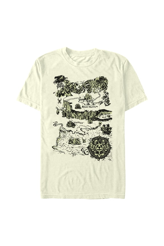 Men's Nintendo The Greenish Map Graphic T-Shirt