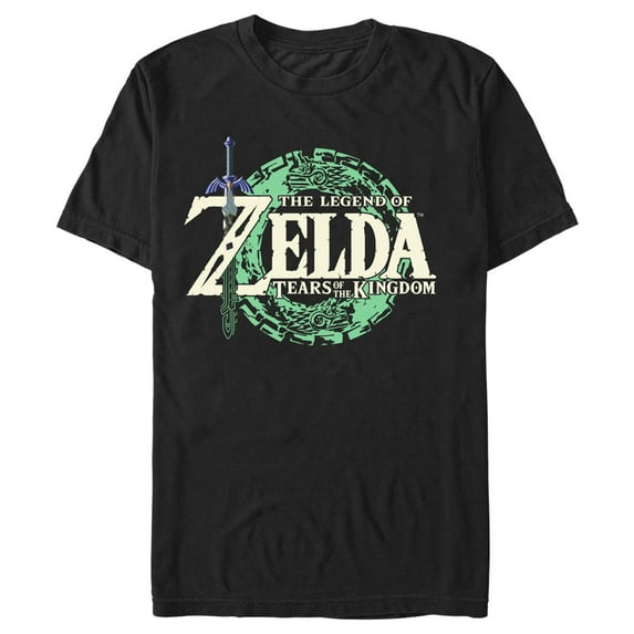 Men's Nintendo The Legend of Zelda: Tears of the Kingdom Game Logo Graphic Tee Black Small