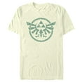 thumbnail image 1 of Men's Nintendo The Legend of Zelda: Tears of the Kingdom Green Hyrule Crest  Graphic Tee Beige Large, 1 of 4