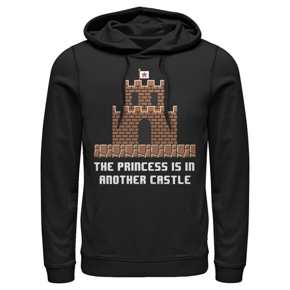 Men's Nintendo The Princess is in Another Castle  Pull Over Hoodie