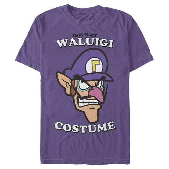 Men's Nintendo This Is My Waluigi Costume  Graphic Tee Purple Large