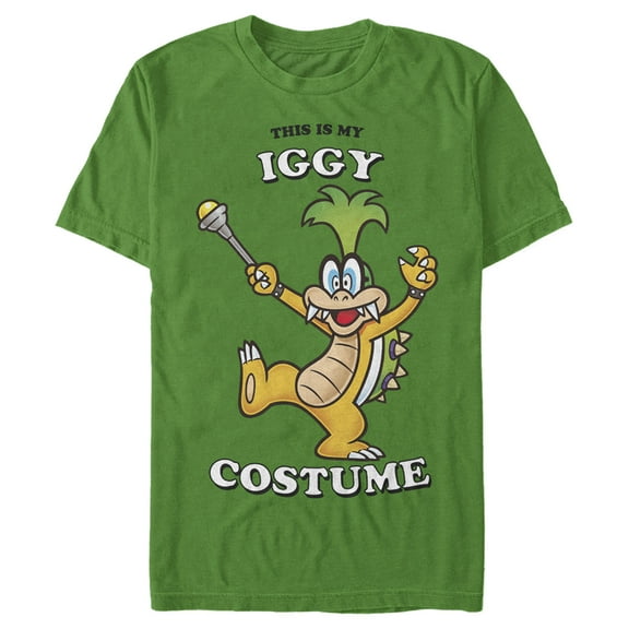 Men's Nintendo This is my Iggy Costume Graphic Tee Kelly Green X Large