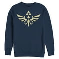 thumbnail image 1 of Men's Nintendo Triforce Sweatshirt Navy Blue X Large, 1 of 3