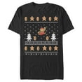 thumbnail image 1 of Men's Nintendo Ugly Christmas Mario Coin Graphic Tee Black X Large, 1 of 4