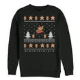 thumbnail image 1 of Men's Nintendo Ugly Christmas Mario Coin  Sweatshirt Black 3X Large, 1 of 3