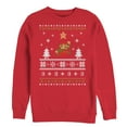 thumbnail image 1 of Men's Nintendo Ugly Christmas Mario  Sweatshirt Red Large, 1 of 3