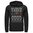 thumbnail image 1 of Men's Nintendo Ugly Christmas Super Mario Characters Group  Pull Over Hoodie Black Medium, 1 of 3