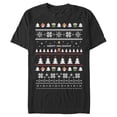 thumbnail image 1 of Men's Nintendo Ugly Mario Holiday Sweater Graphic Tee Black 2X Large, 1 of 4