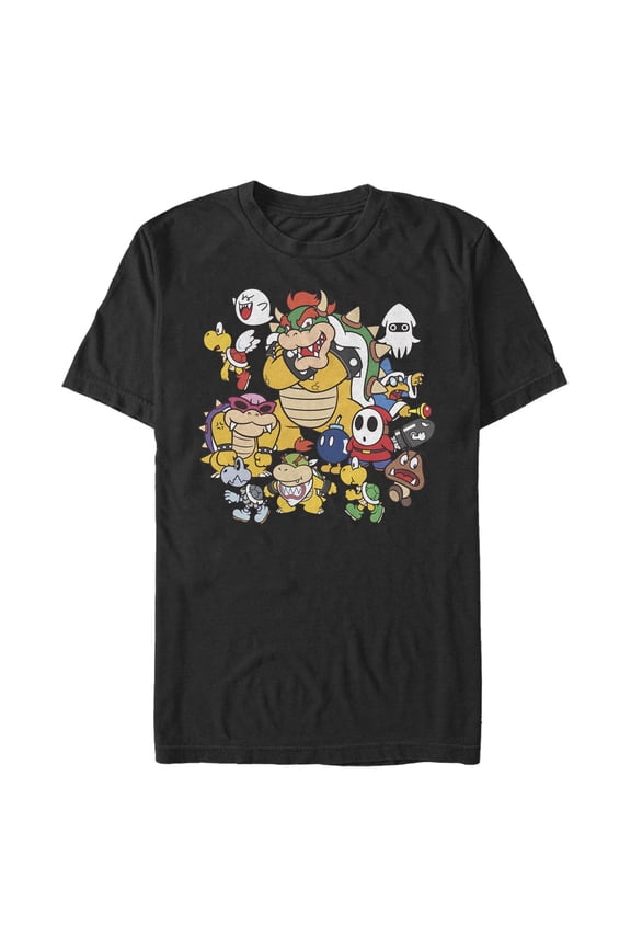 Men's Nintendo Villain Group Shot Graphic T-Shirt