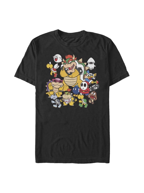 Men's Nintendo Villain Group Shot Graphic T-Shirt