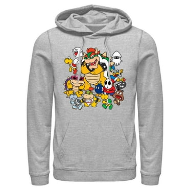 Men's Nintendo Villains Group Shot  Pull Over Hoodie