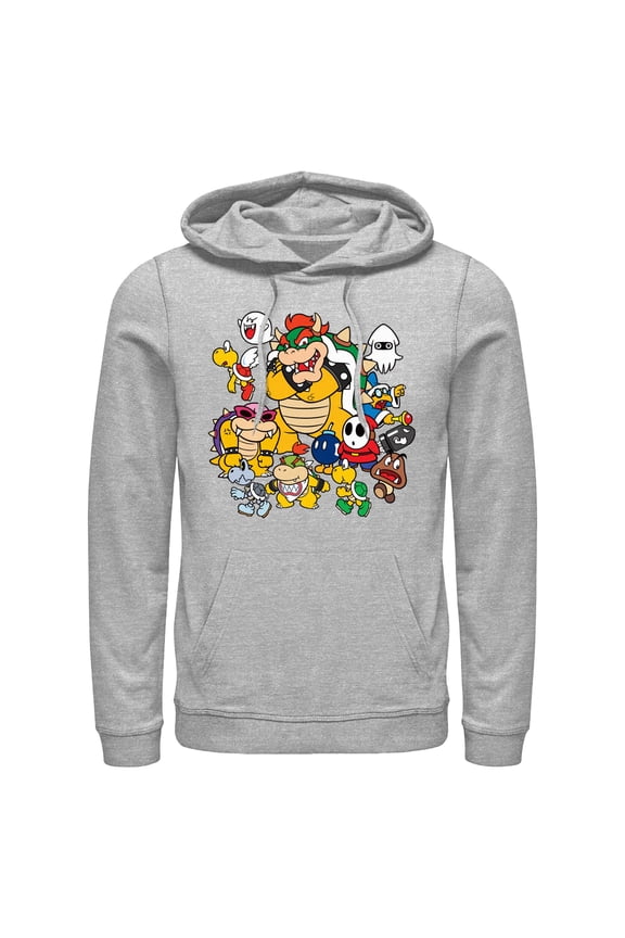 Men's Nintendo Villains Group Shot Pull Over Hoodie