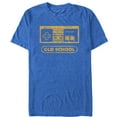 thumbnail image 1 of Men's Nintendo Vintage NES Controller Old School  Graphic Tee Royal Blue Heather Large, 1 of 4