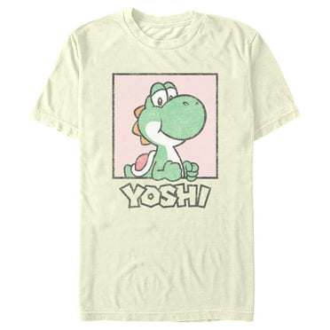 Men's Nintendo Yoshi Distressed Portrait  Graphic T-Shirt