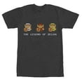 thumbnail image 1 of Men's Nintendo Zelda 8-Bit Link Side by Side Graphic Tee Charcoal Heather 3X Large, 1 of 4