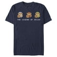 thumbnail image 1 of Men's Nintendo Zelda 8-Bit Link Side by Side Graphic Tee Navy Blue Large, 1 of 4