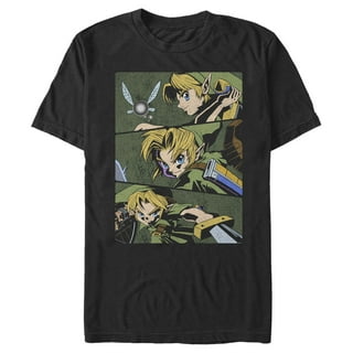 Nintendo Zelda Link Battle Ready Greyscaled Graphic T-Shirt Nintendo Zelda Link Battle Ready Greyscaled Graphic T-Shirt