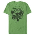 thumbnail image 1 of Men's Nintendo Zelda Link Horse Landscape Graphic Tee Kelly Heather Small, 1 of 3