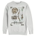 thumbnail image 1 of Men's Nintendo Zelda Quest Gear Array  Sweatshirt White Medium, 1 of 3
