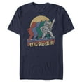 thumbnail image 1 of Men's Nintendo Zelda Retro Link Kanji Portrait  Graphic Tee Navy Blue Large, 1 of 4