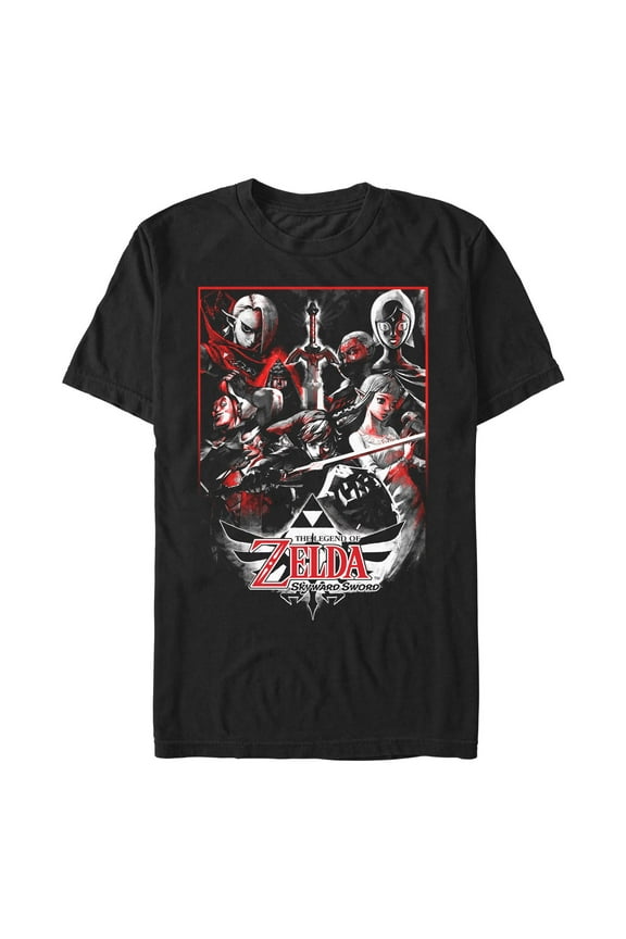 Men's Nintendo Zelda Skyward Sword Group Graphic T-Shirt
