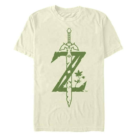 Men's Nintendo Zelda Sword Flower Graphic T-Shirt