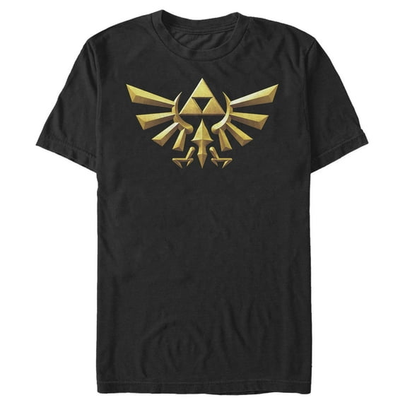 Men's Nintendo Zeldaen Emblem Graphic Tee Black 4X Large