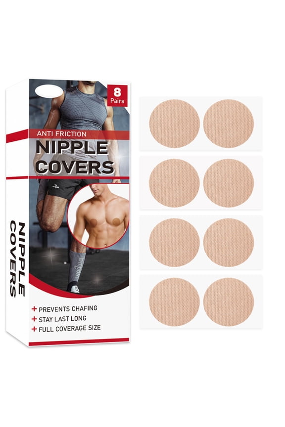 Men's Nipple Covers Chest Pads Chafing For Running Workout Sports Athletic Comfortable Shield 8PCS