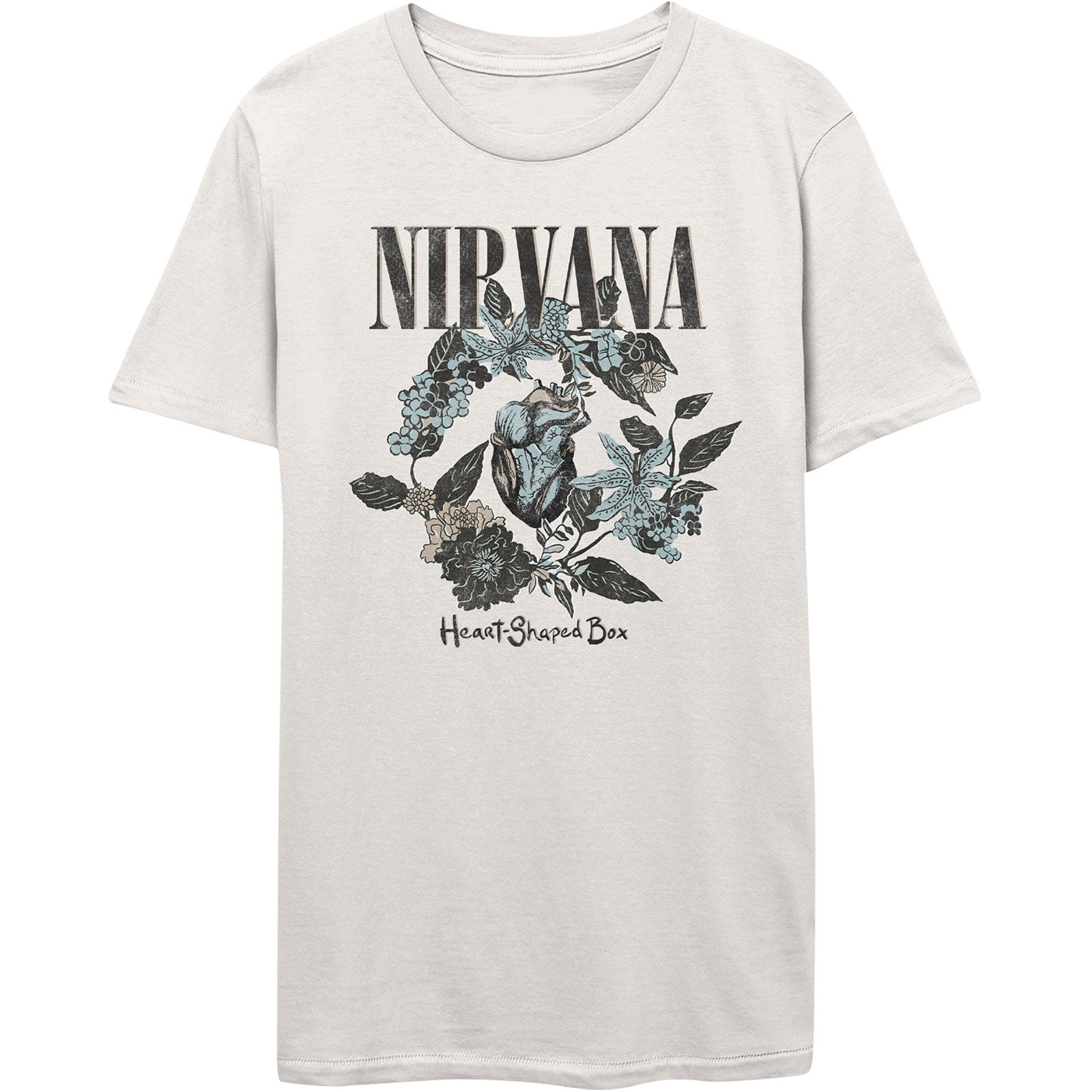 Men's Nirvana Heart Shaped Box T-shirt Small White - Walmart.com