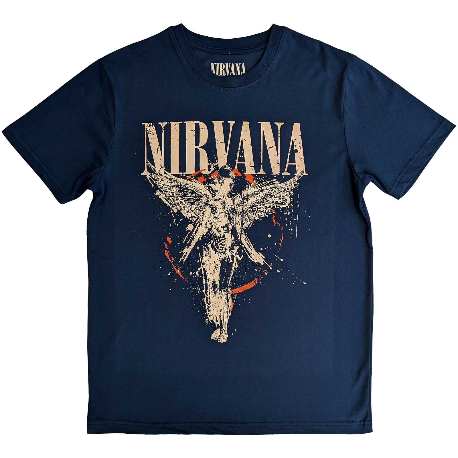Men's Nirvana In Utero Slim Fit T-shirt X-Large Blue Men's Nirvana In Utero Slim Fit T-shirt X-Large Blue