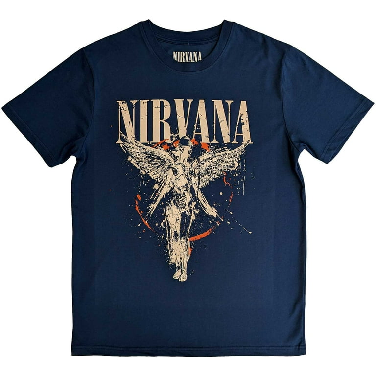 Men's Nirvana In Utero Slim Fit T-shirt Medium Blue - Walmart.com