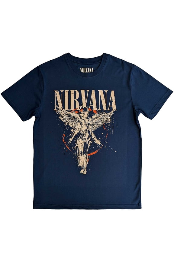 Men's Nirvana In Utero Slim Fit T-shirt XX-Large Blue