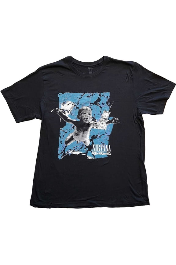 Men's Nirvana Nevermind Cracked T-shirt X-Large Black